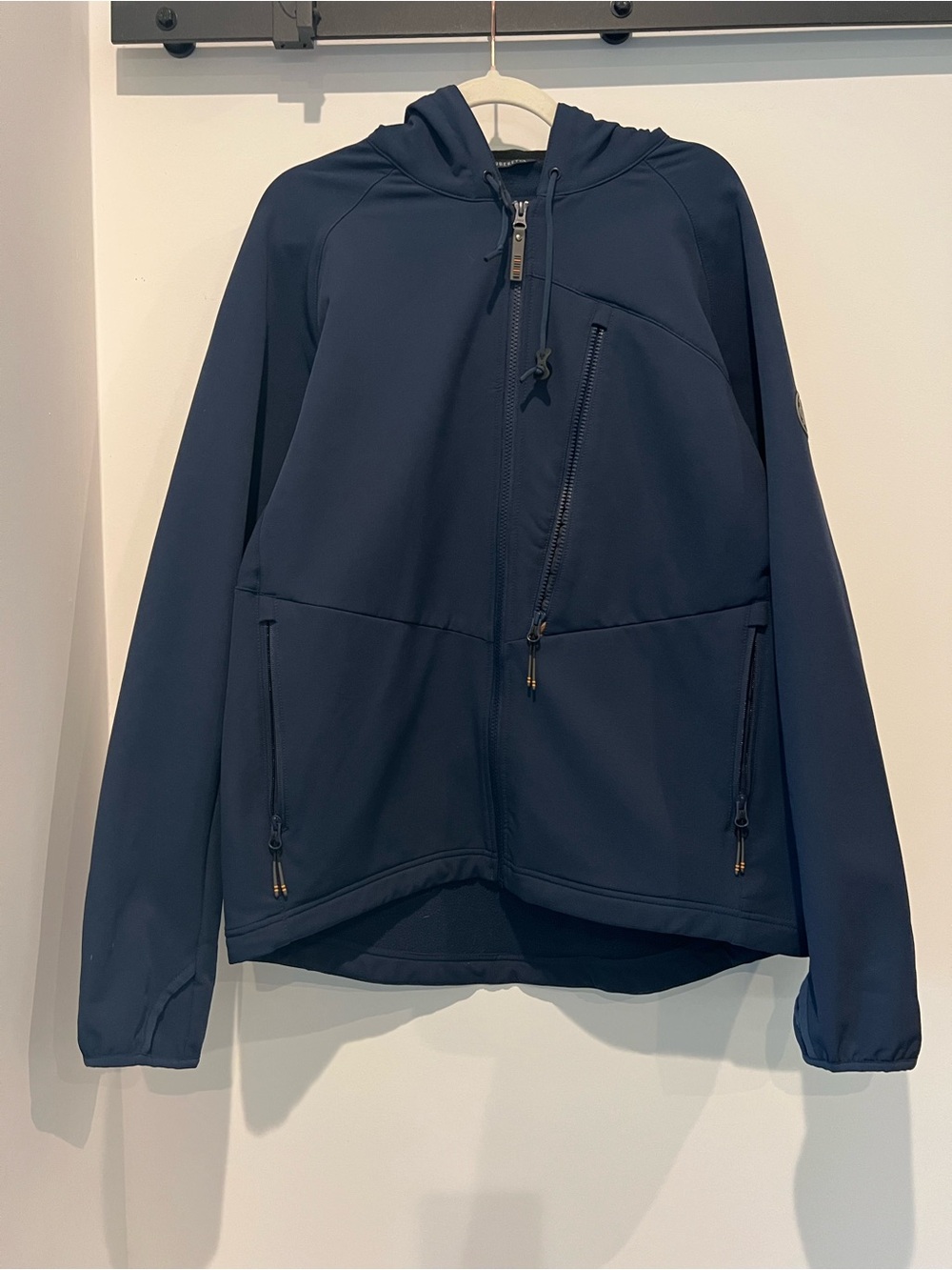 Women’s Navy Utility Hoodie Jacket - Lightweight Zip Front